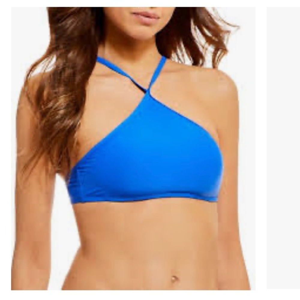 Gianni Bini blue halter bikini 👙 top